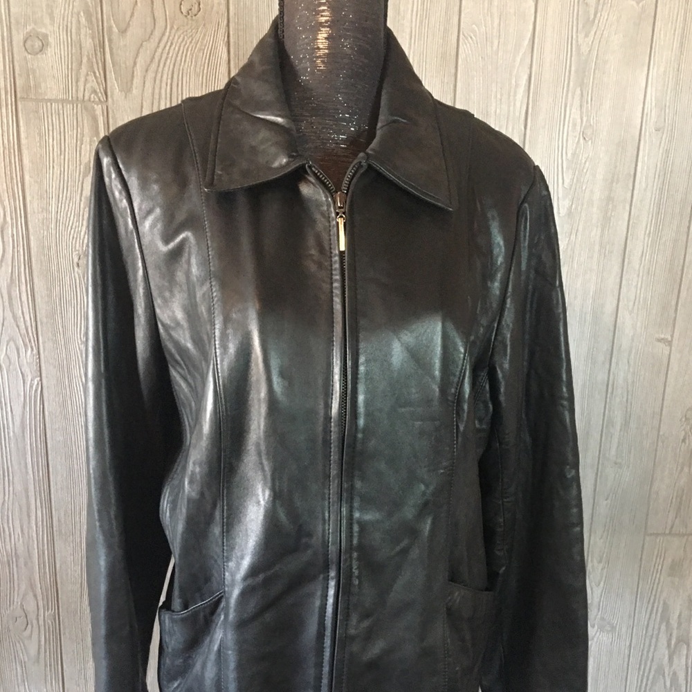 Worthington Genuine Lambskin Motorcycle Jacket